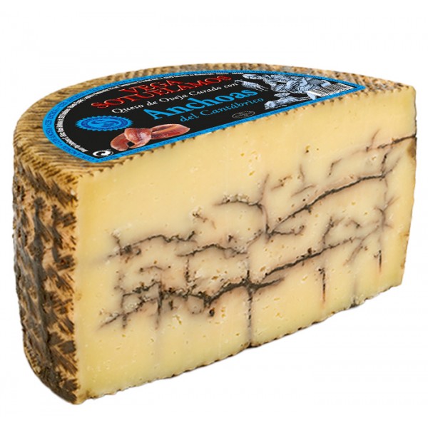 Queso Curado de Oveja con Anchoa del Cantábrico - 1,5 kg aprox