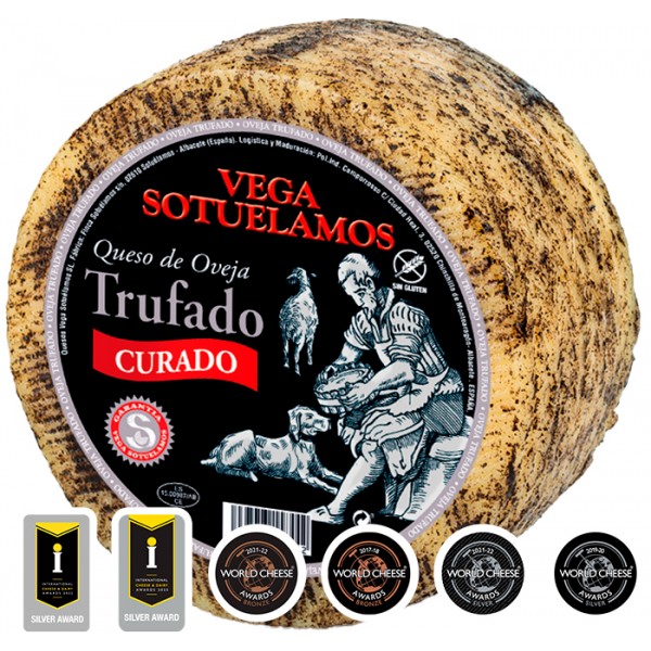 Queso de Oveja Curado con Trufa Negra - 3 kg