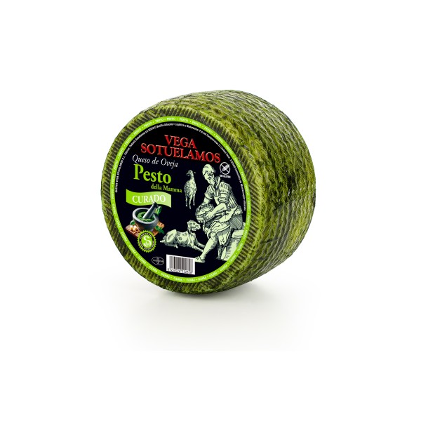 Queso Curado de Oveja con Pesto "della Mamma"- 3 kg